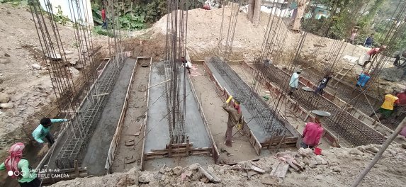 Construction of CI official cum residence and garrage cum barrack at krishnaganj